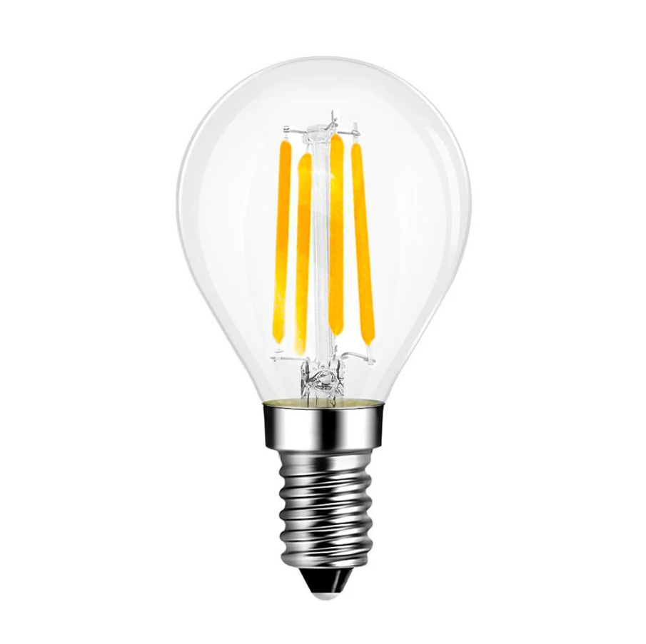 ECOLUX LED 6W E27 A60 Filament Bulb Warm White Dimmable, Classic LED Filament Bulb with Efficient Power Use and Dimmable Features